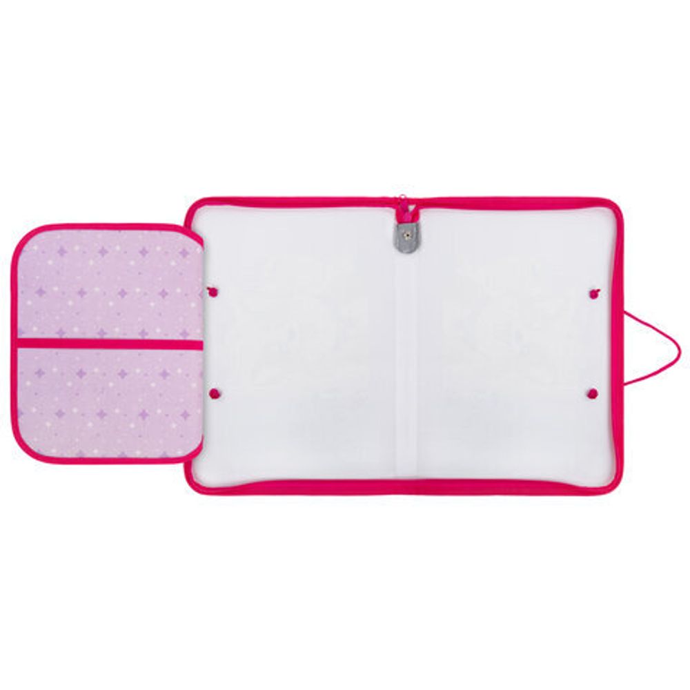 Папка для труда на молнии с ручками ПИФАГОР А4, 1 отделение, пластик, органайзер, "Fluffy akita", 272227