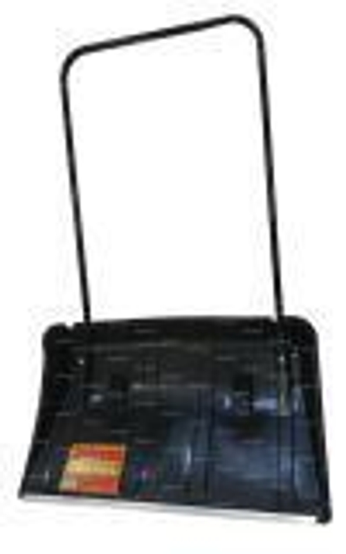 Лопата снеговая Движок пласт.   860*500  КАЙЛАС    Чёрный на колёсиках   мороз. мет.пл.