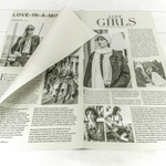 Пленка В листах 20 шт 57 х 57 см "Газета GIRLS" (Серый)