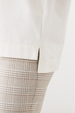 22857 Джемпер женский (молочный с дымчато-розовой печатью)