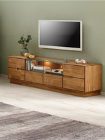 Тумба под телевизор Паво из дуба с подсветкой 180х42х50