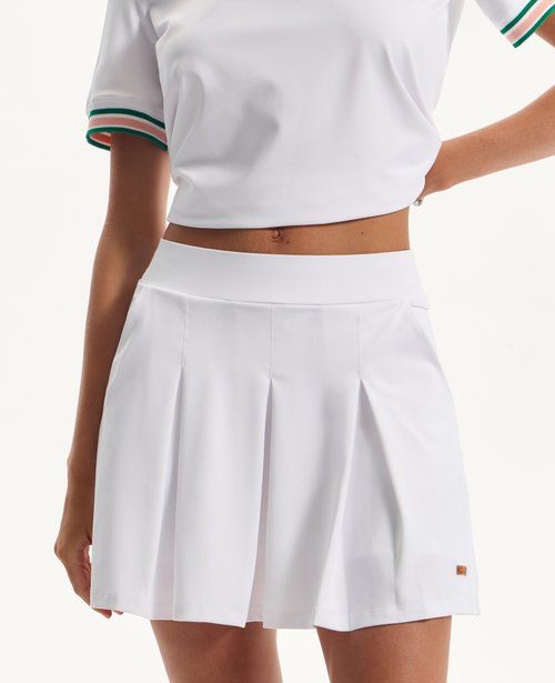 Юбка в складку High-Vibe, White