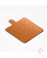 Подложка для пирожного с держателем 7,5х7,5 см  1 шт