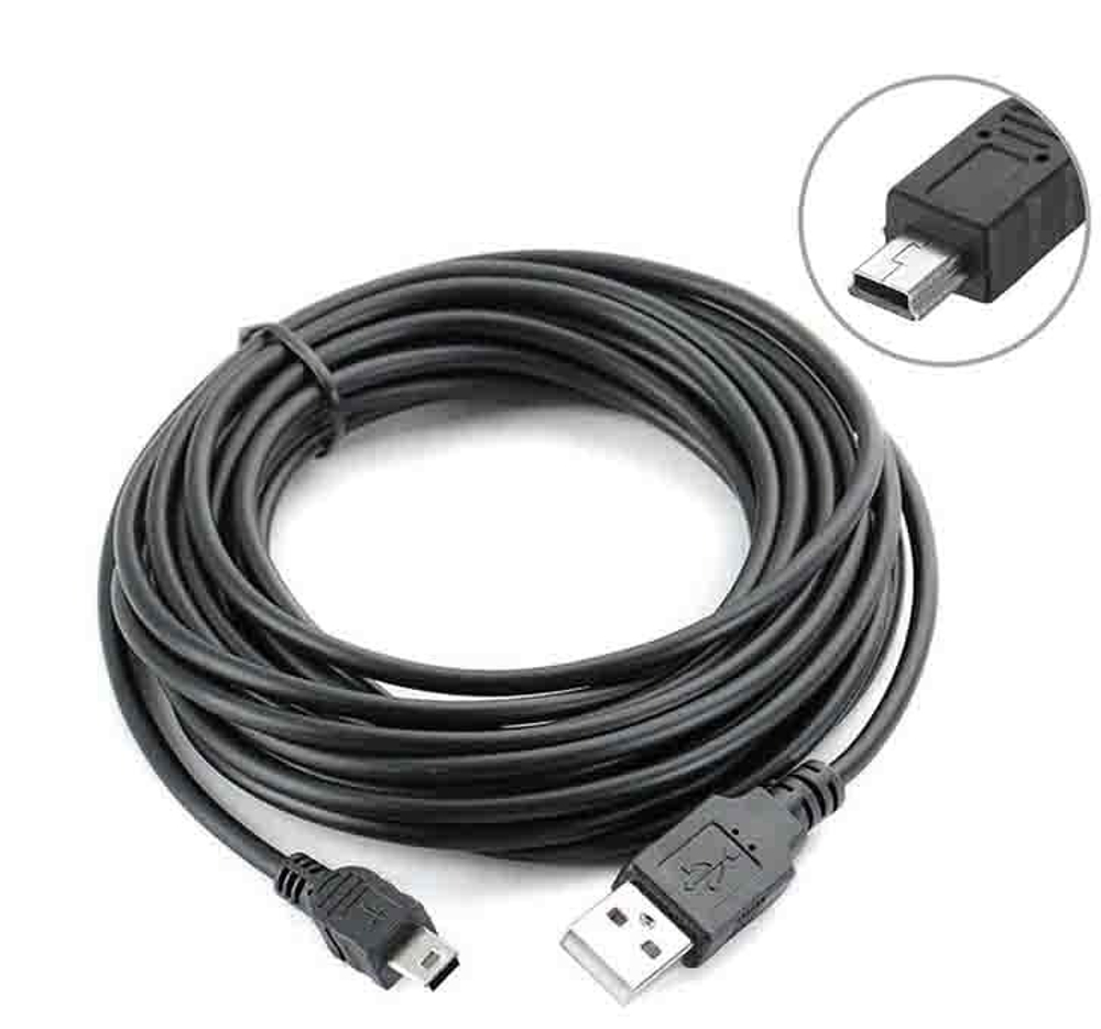 Кабель USB - Mini USB D11 (черный) 1,5м