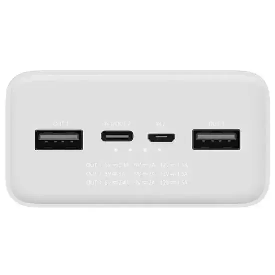 Внешний аккумулятор Power Bank Xiaomi 3 30000 mAh White