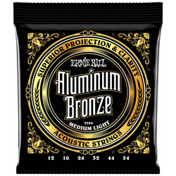ERNIE BALL 2566 Aluminum Bronze Medium Light 12-54 - Струны для акустической гитары