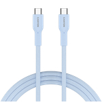 CANYON cable OnWire 60CL C-C 60W COLOR Braided 1m Light Blue