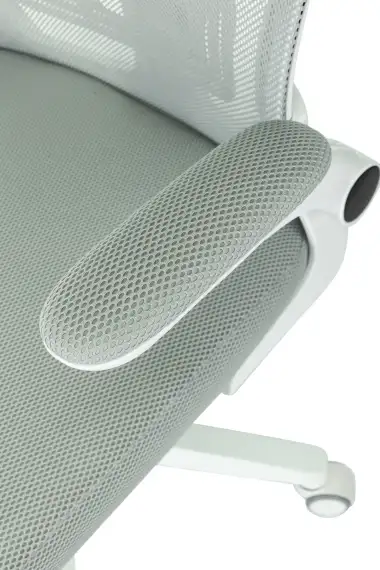 Кресло Бюрократ MC-W101-H светло-серый TW-02 TW-20 сетка/ткань крестов. пластик пластик белый