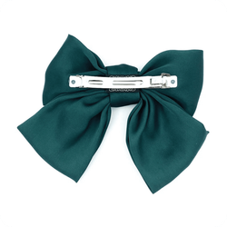 Заколка-бант, изумрудный, фото 2