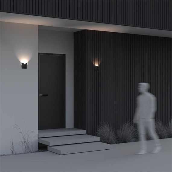 Уличный настенный светодиодный светильник Maytoni Beekman O802WL-L7B