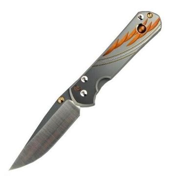 Складной нож Chris Reeve Large Sebenza L21UNTiger с клинком из стали CPM-S35VN, рукоять титан
