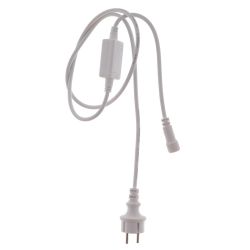 GAEM Электрогирлянда ул бахрома, L12м, 200 LED, тепл бел, 1 тип свеч, 7W, шнур бел, IP44, с адапт