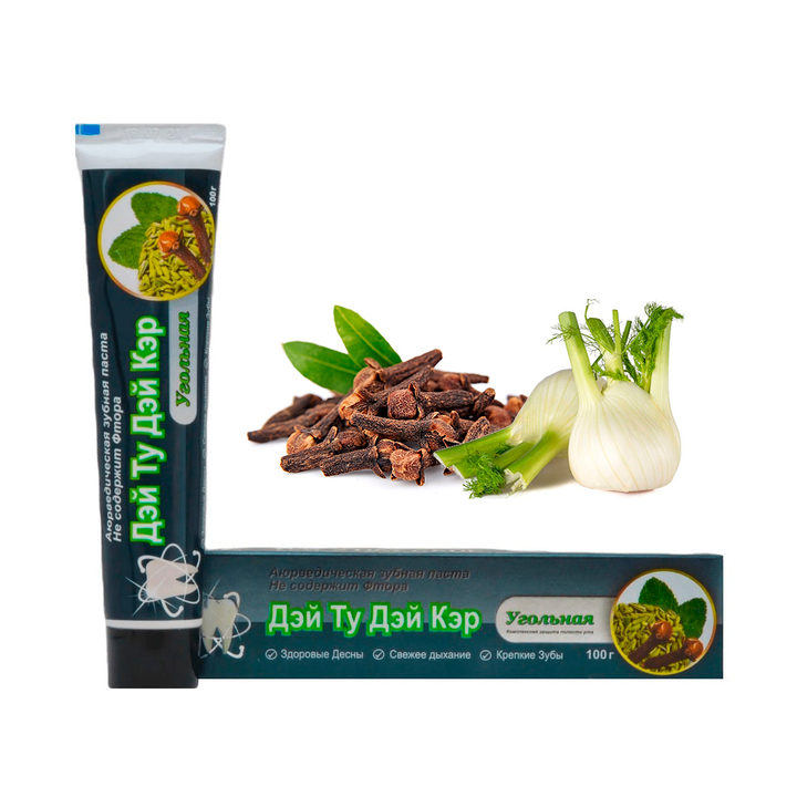 Зубная паста Day 2 Day Care Угольная 100 г