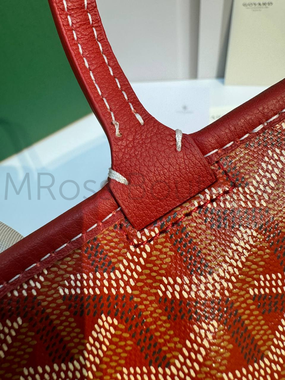 Красная сумка шоппер Artois PM Maison Goyard