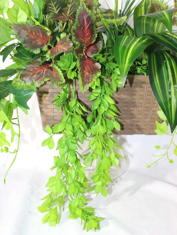 Искусственные растения латекс 70см в длинном кашпо