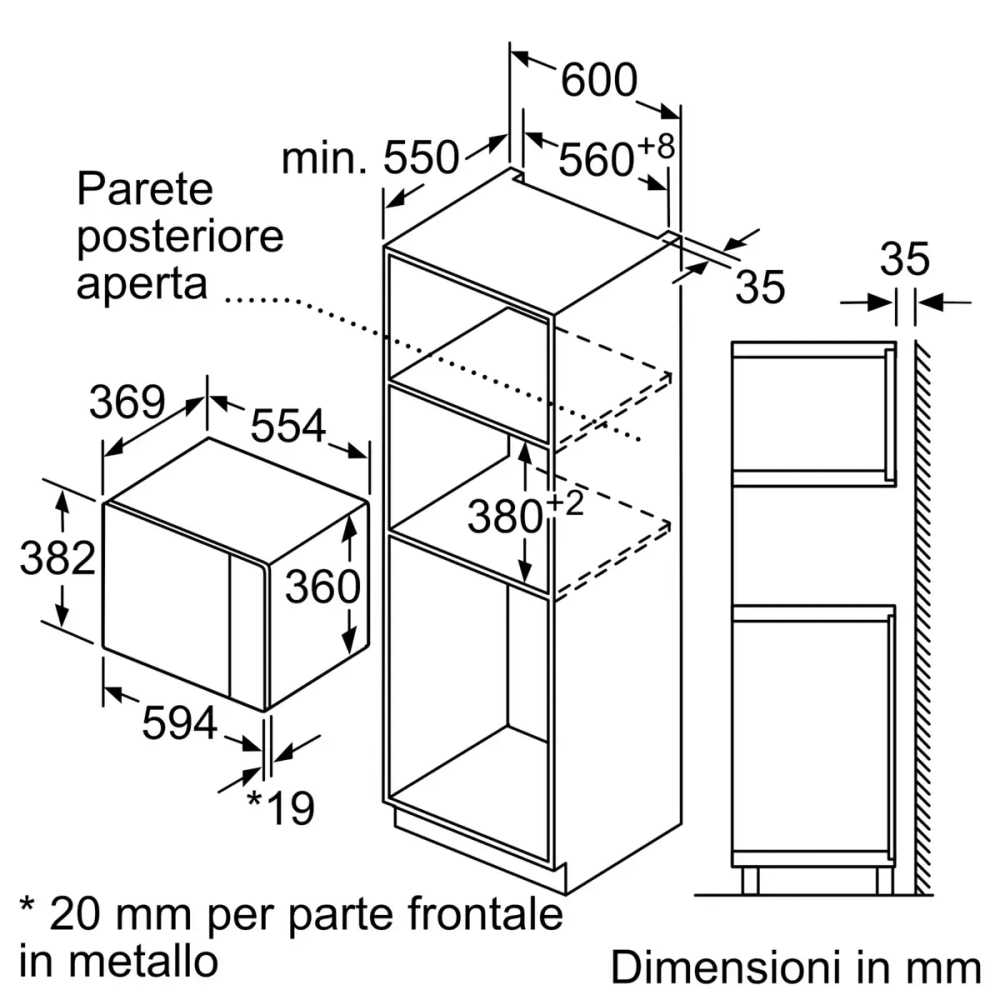 Встраиваемая микроволновая печь Bosch BEL554MB0