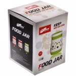 Термос пищевой 1,2л «Горошек» со стеклянной колбой (контейнер и ложка в комплекте)