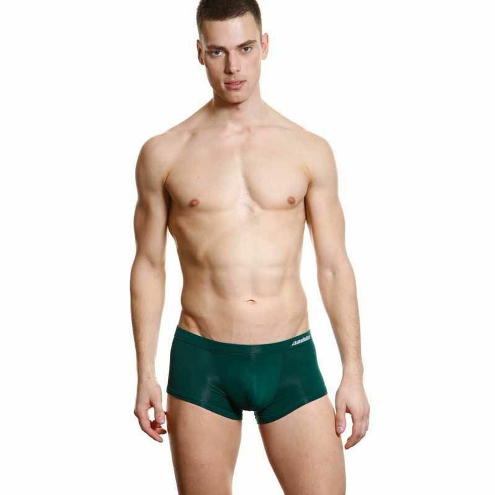 Мужские трусы боксеры темно-зеленые Aussiebum Man Green Boxer AB00249