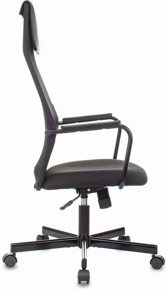 Кресло Бюрократ KB-5M черный TW-01 3C11 сетка/ткань с подголов. крестов. металл черный