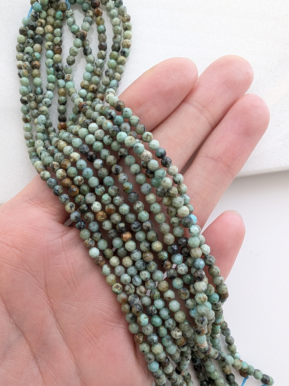 Яшма (африканская бирюза), шар в огранке 3мм
