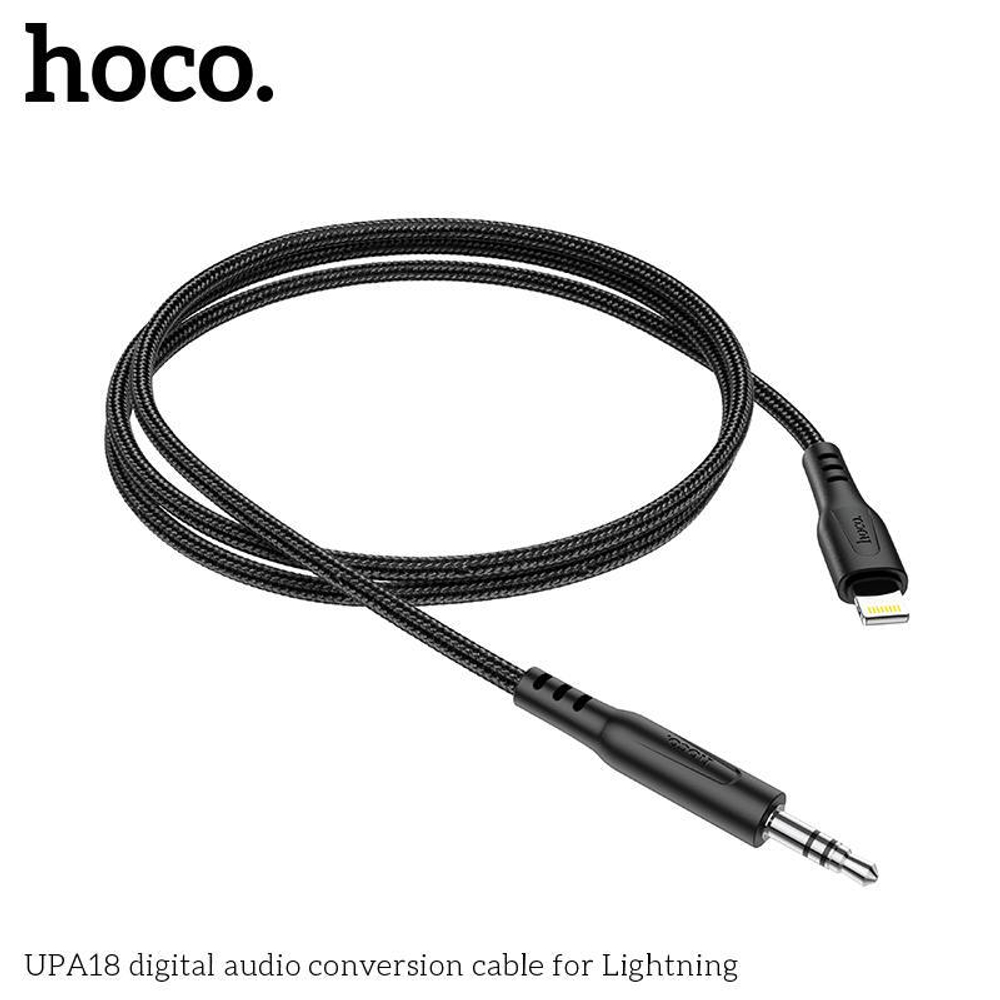 Кабель d3.5-iOS Lighting HOCO UPA18 1-метр