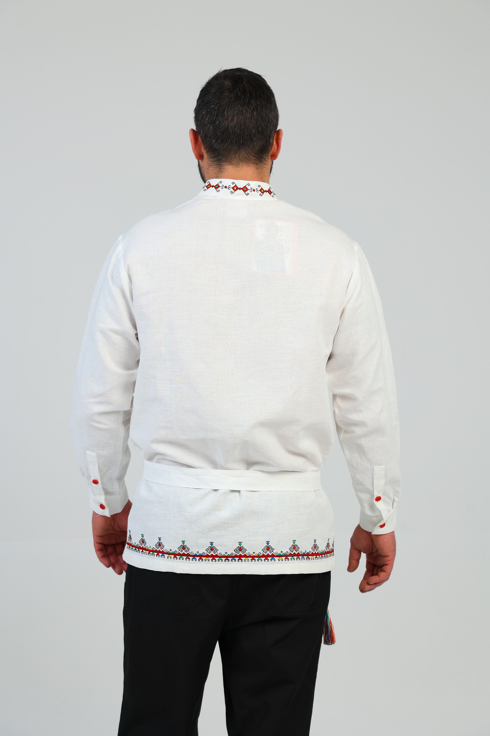 Рубашка мужская с поясом