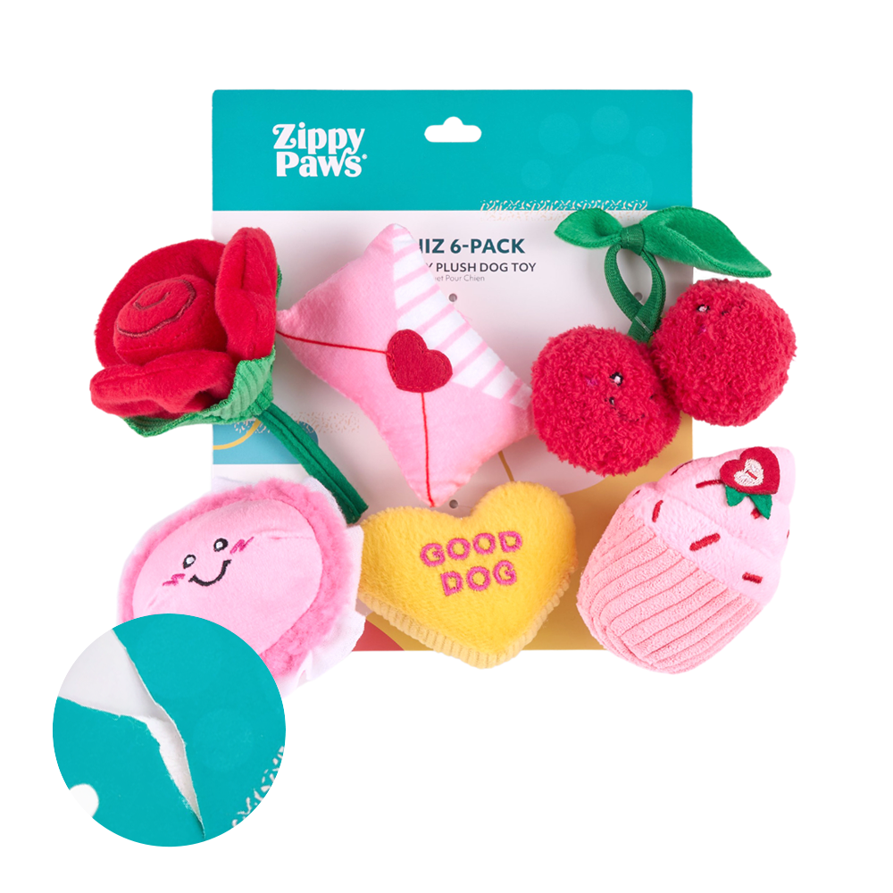 Набор из 6 мини-игрушек "Сладости" ZippyPaws (повреждена упаковка)