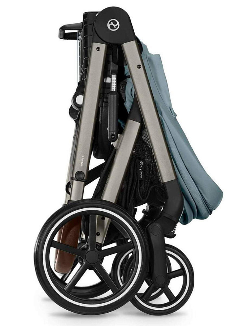 Коляска Cybex Balios S Lux TPE 2025 Cloud G i-Size Lava Grey 3 в 1 Stormy Blue с дождевиками