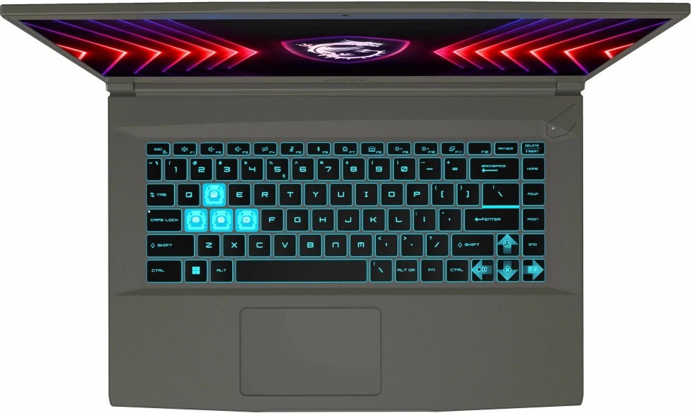 Игровой ноутбук MSI Thin 15 B12UC-1433XRU Core i5 12450H/8Gb/512Gb SSD/NV RTX3050 4Gb/15.6" FullHD/DOS Grey (Без ОС)