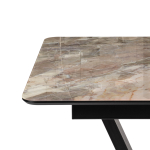 Стол стеклянный Woodville на тумбе Бугун 120х80х77 каталония, черный