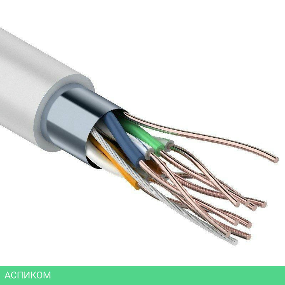 Кабель витая пара Rexant FTP 4PR 24AWG CAT5e 305м 01-0143