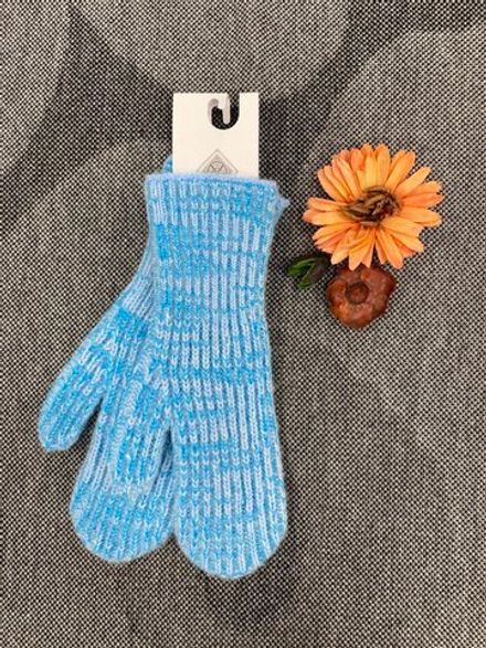 Варежки В215-04 голубые меланж