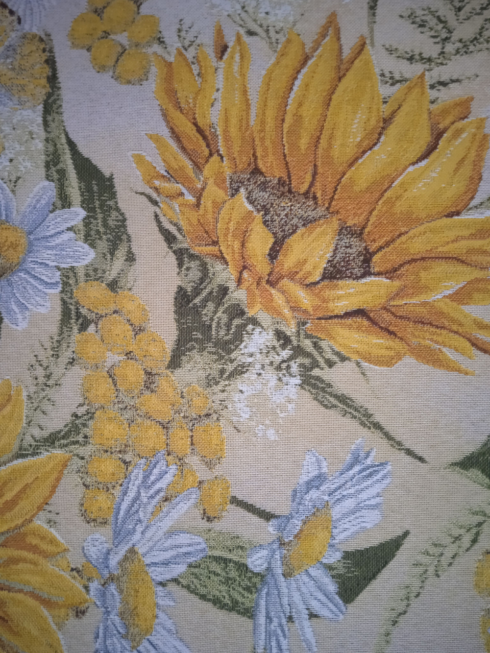 Гобеленовая скатерть Подсолнухи D 160 см