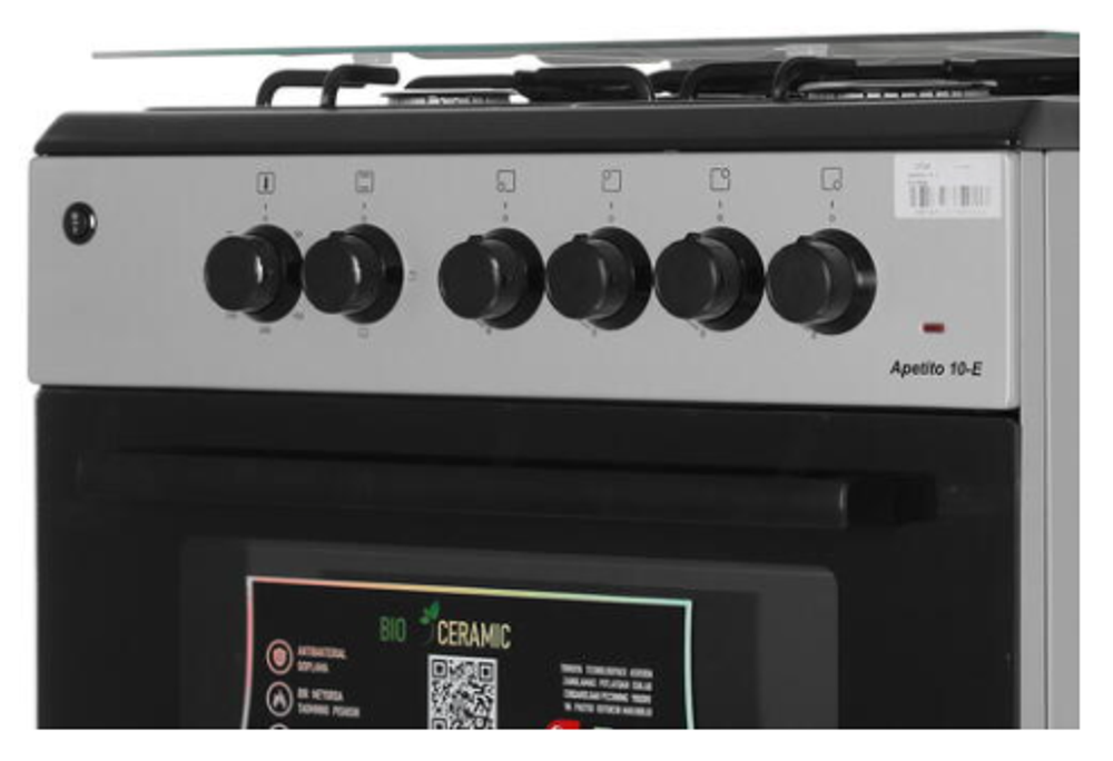 Плита газовая ARTEL APETITO 10-E серая (ГК, комб, 60х60)