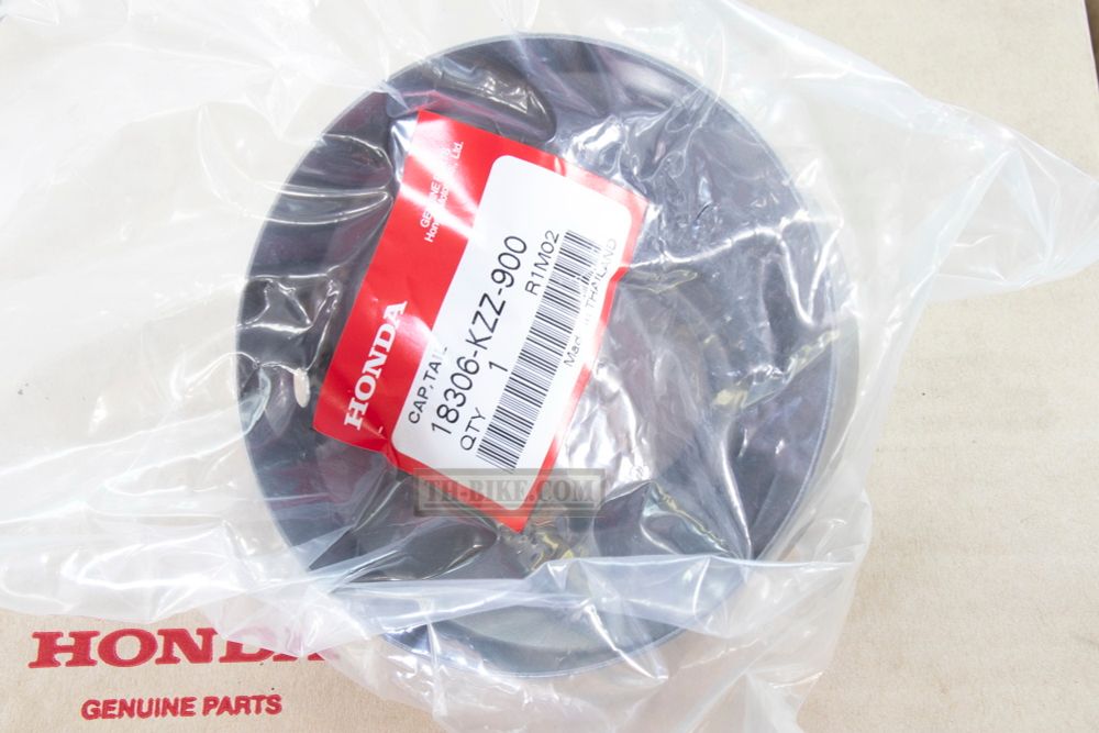 18306-KZZ-900. CAP, TAIL. Muffler end cover, Honda CRF250L-M-Rally