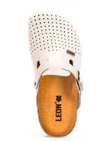 Тапочки-сабо Леон 700М мужские с ремешком на застежке, черные, 45