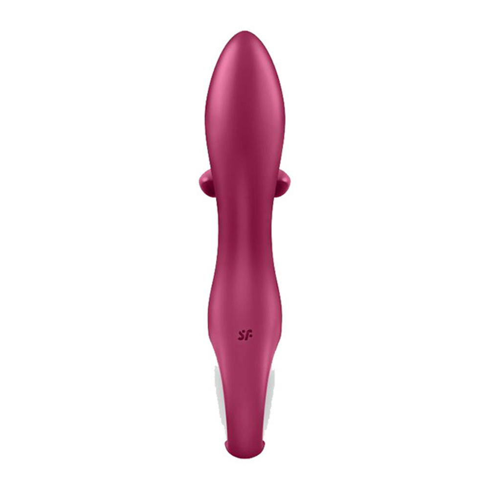 Малиновый вибратор-кролик 21,2см Satisfyer Embrace Me