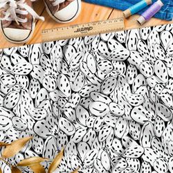 Ткань премиум мембрана черно-белый марш