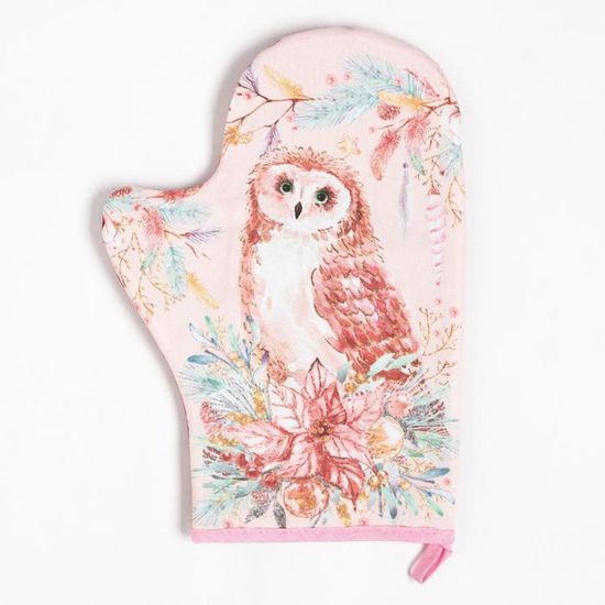 Набор кухонный "Сказочные звери" варежка-прихватка 20*28см, прихватка 19х19см,100%хл