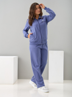 Костюм с брюками КБ-384/серо-фиолетовый-п