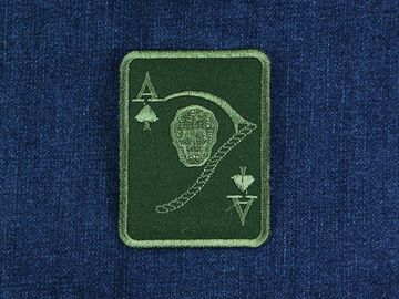 Нашивка Туз (зеленая)