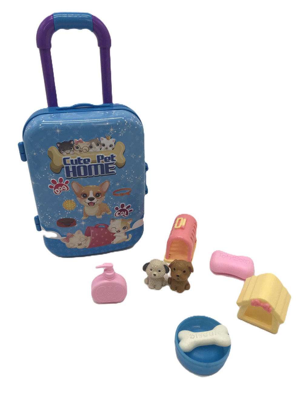 Игровой набор Питомцы собачки (977-14-1)	цвет голубой