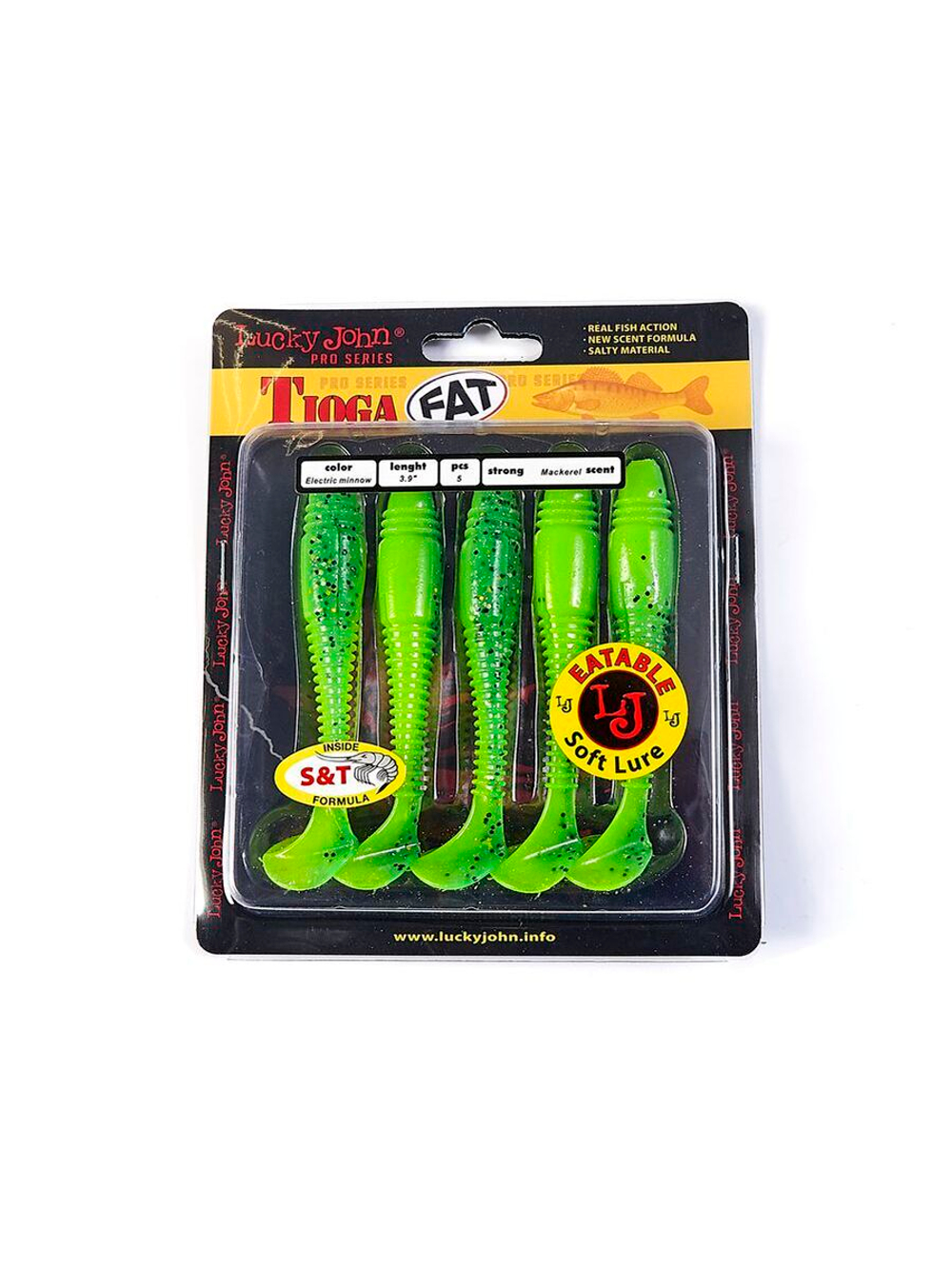 Виброхвосты съедобные искусственные LJ Pro Series TIOGA FAT 10.00/MIX1 5 шт. в упак.