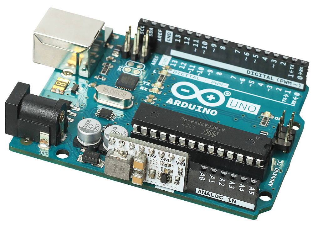 Понижающий преобразователь питания Arduino / 7–15 В → 5 В / 3 А