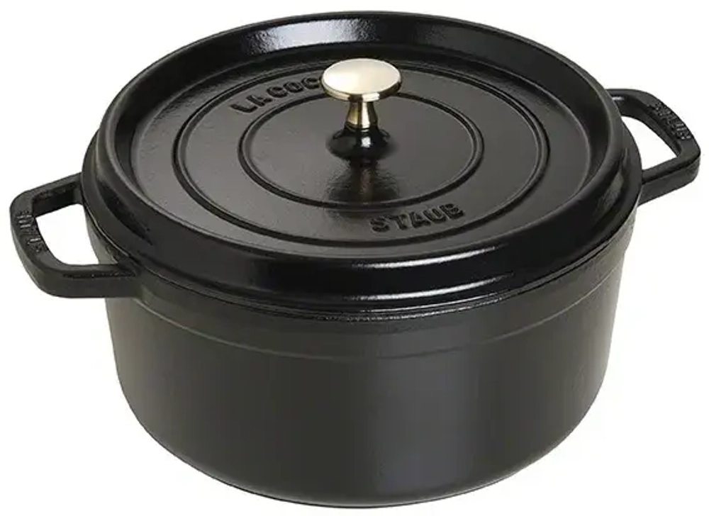 STAUB Чугунная кастрюля Cocotte 26см 4,6л черная (сорт II)