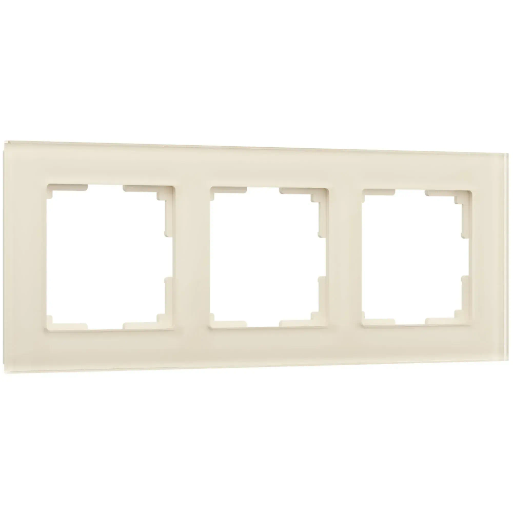 Рамка на 3 поста Favorit (молочный, стекло) W0031141