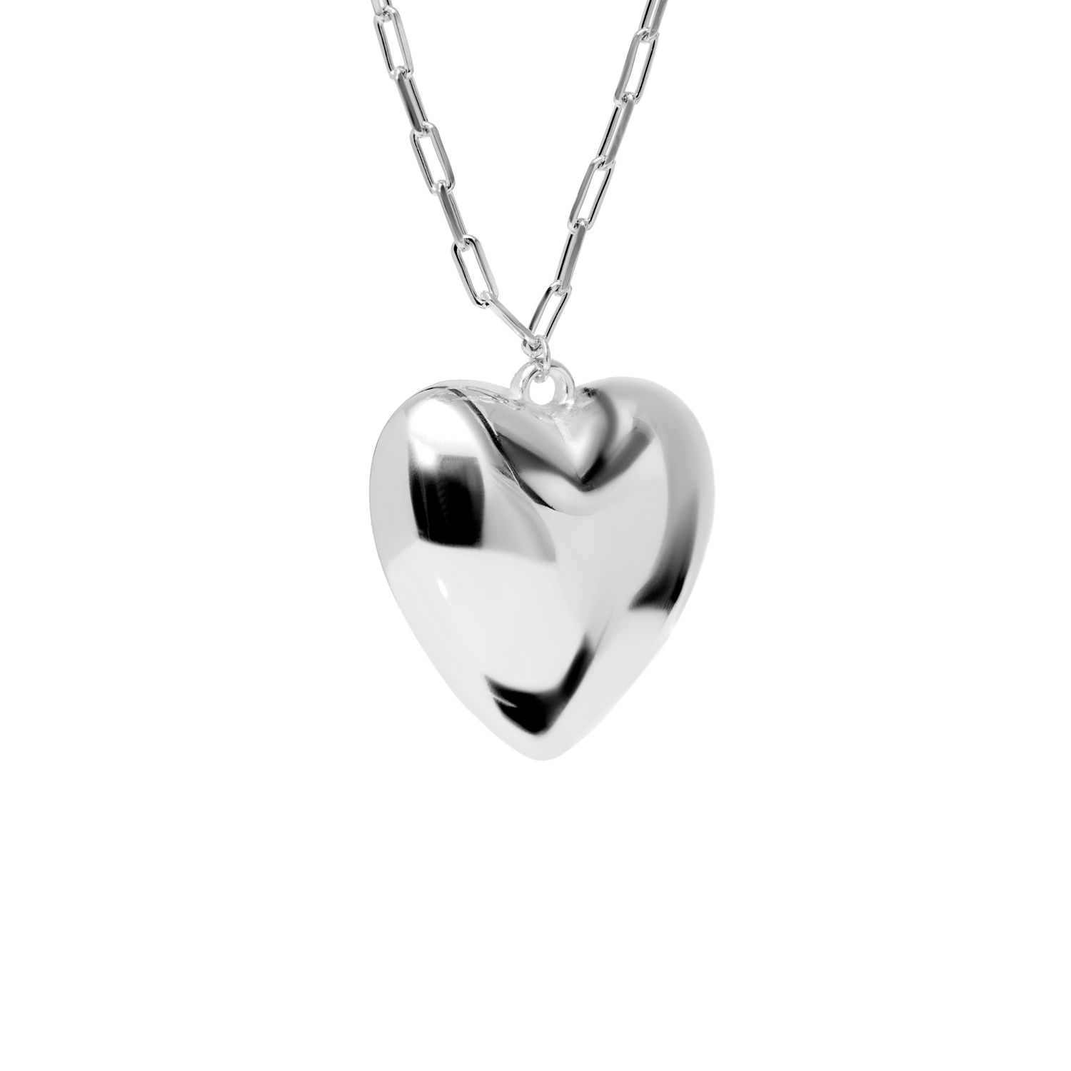 Колье Airy Heart Necklace - Silver