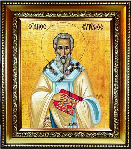 Евтихий Константинопольский Святитель. Икона на холсте.