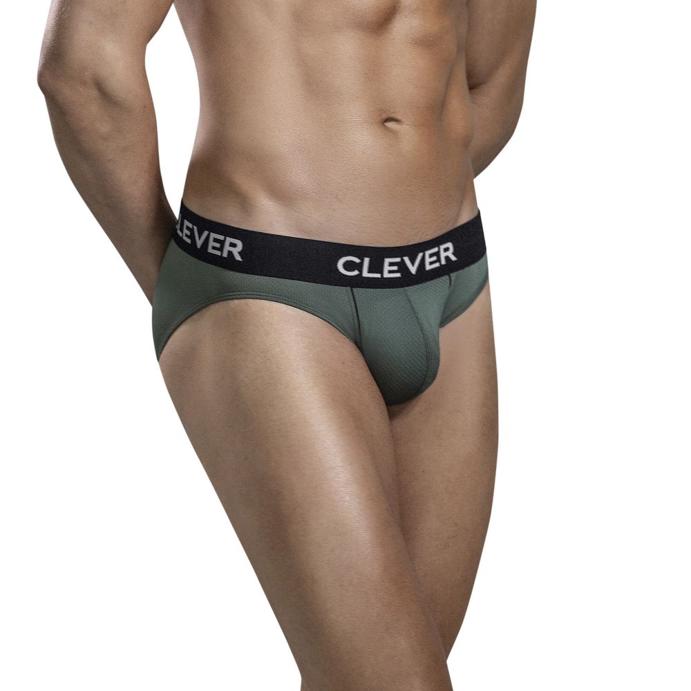 Мужские трусы брифы зеленые Clever KALIPSO BRIEF 167210