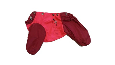 Комбинезон,  утепленный байкой 23 девочка (обхват груди 42 - 49) розовый - бордовый